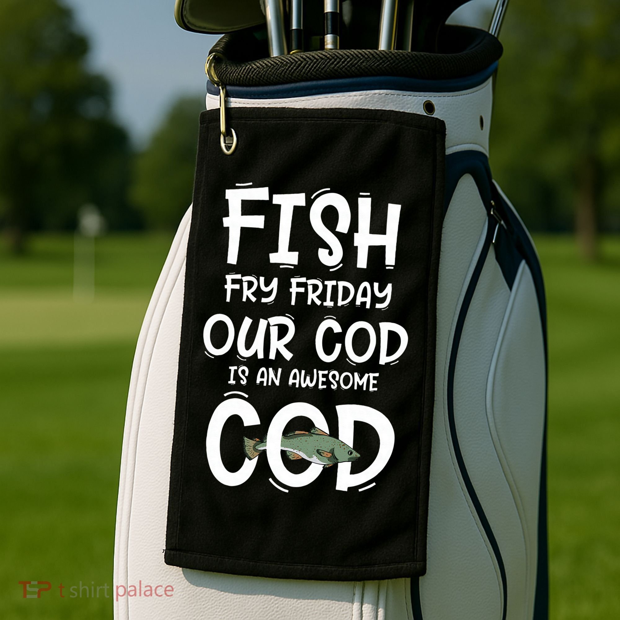 Catholic Lent And Easter Christian Lenten Fish Fry Friday Golf Towel