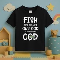 Catholic Lent And Easter Christian Lenten Fish Fry Friday Toddler T-Shirt thumb 3