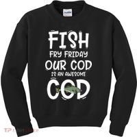 Catholic Lent And Easter Christian Lenten Fish Fry Friday Kids Sweatshirt thumb 0