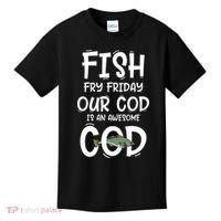 Catholic Lent And Easter Christian Lenten Fish Fry Friday Kids T-Shirt thumb 0