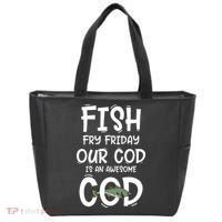 Catholic Lent And Easter Christian Lenten Fish Fry Friday Tote Bag thumb 0