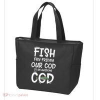 Catholic Lent And Easter Christian Lenten Fish Fry Friday Tote Bag thumb 3