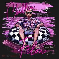 Chillin Like A Felon Retro Summer Pink Funny Trump 2024 Gift Polo thumb 3