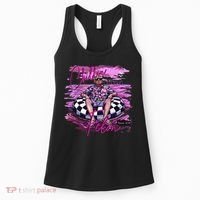 Chillin Like A Felon Retro Summer Pink Funny Trump 2024 Gift Women's Tank Top thumb 0