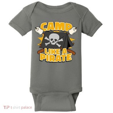 Camp Like A Pirate Baby Bodysuit