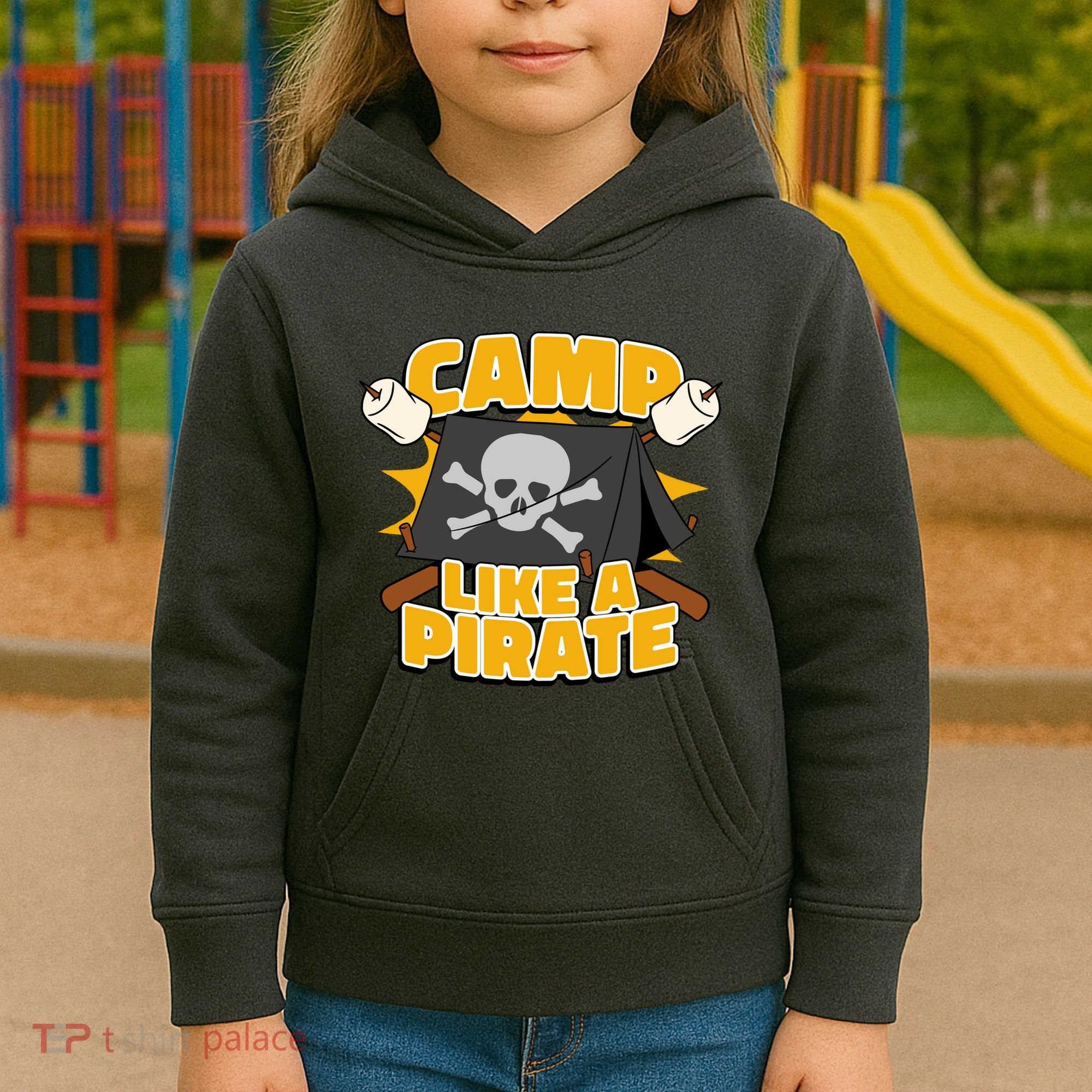 Camp Like A Pirate Kids Hoodie