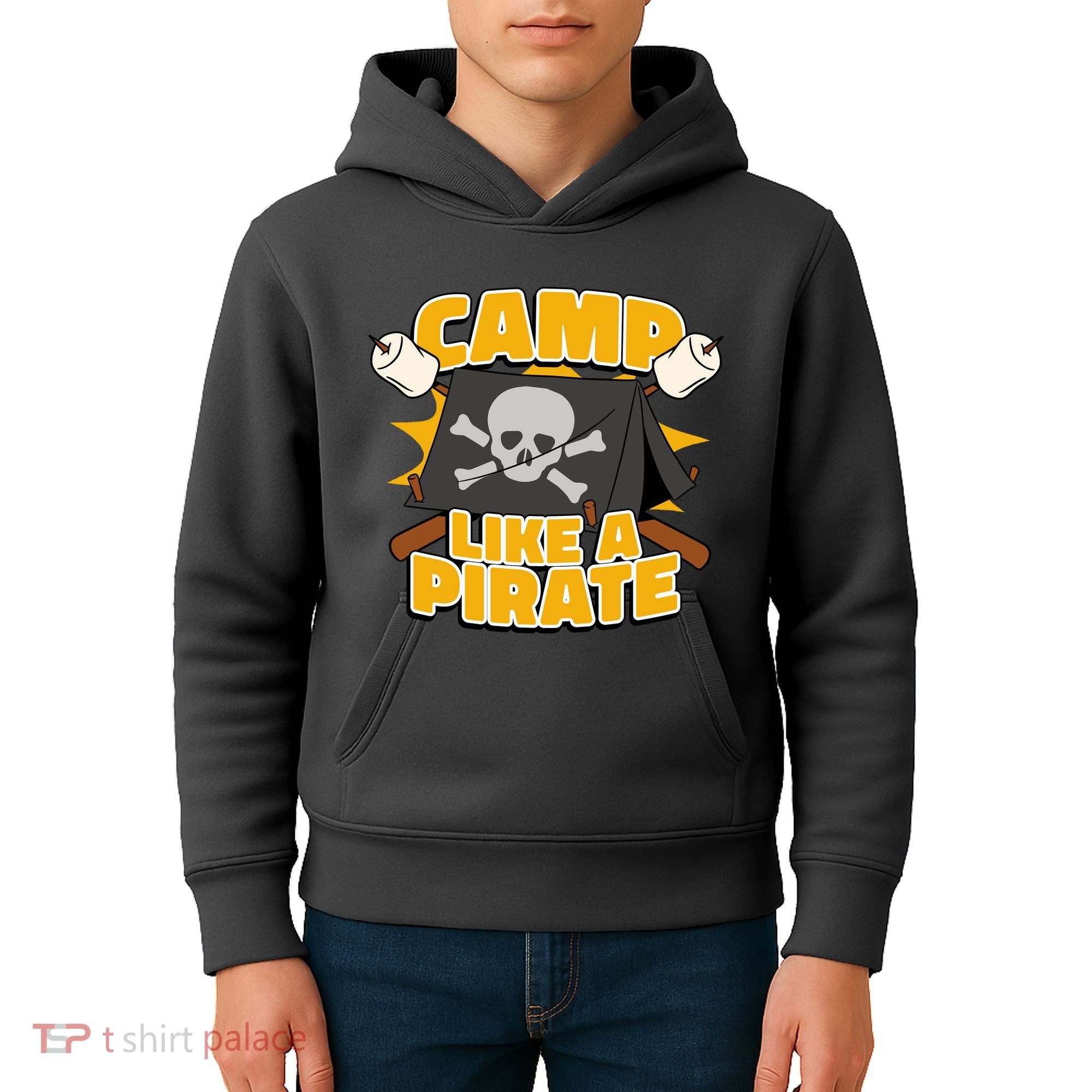 Camp Like A Pirate Kids Hoodie