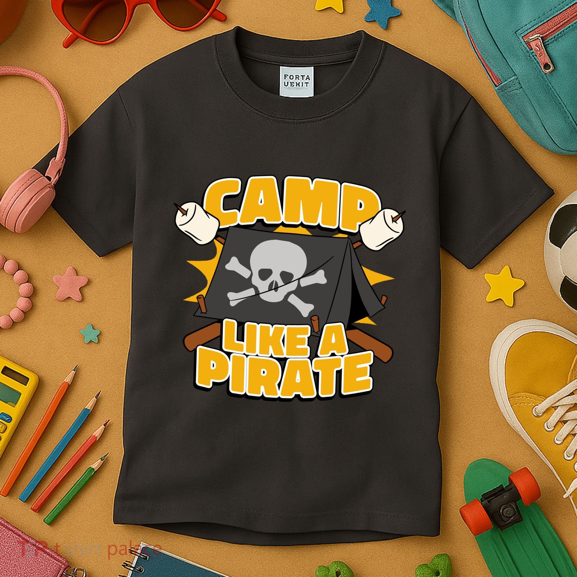 Camp Like A Pirate Kids T-Shirt