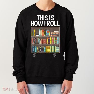 Cute Library Art Book Reader School Librarian Women's Sweatshirt