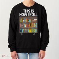 Cute Library Art Book Reader School Librarian Women's Sweatshirt thumb 0