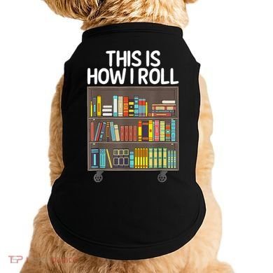 Cute Library Art Book Reader School Librarian Doggie Tank