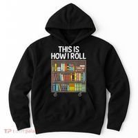 Cute Library Art Book Reader School Librarian Hoodie thumb 0