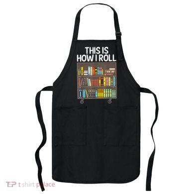 Cute Library Art Book Reader School Librarian Apron
