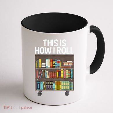 Cute Library Art Book Reader School Librarian Coffee Mug back