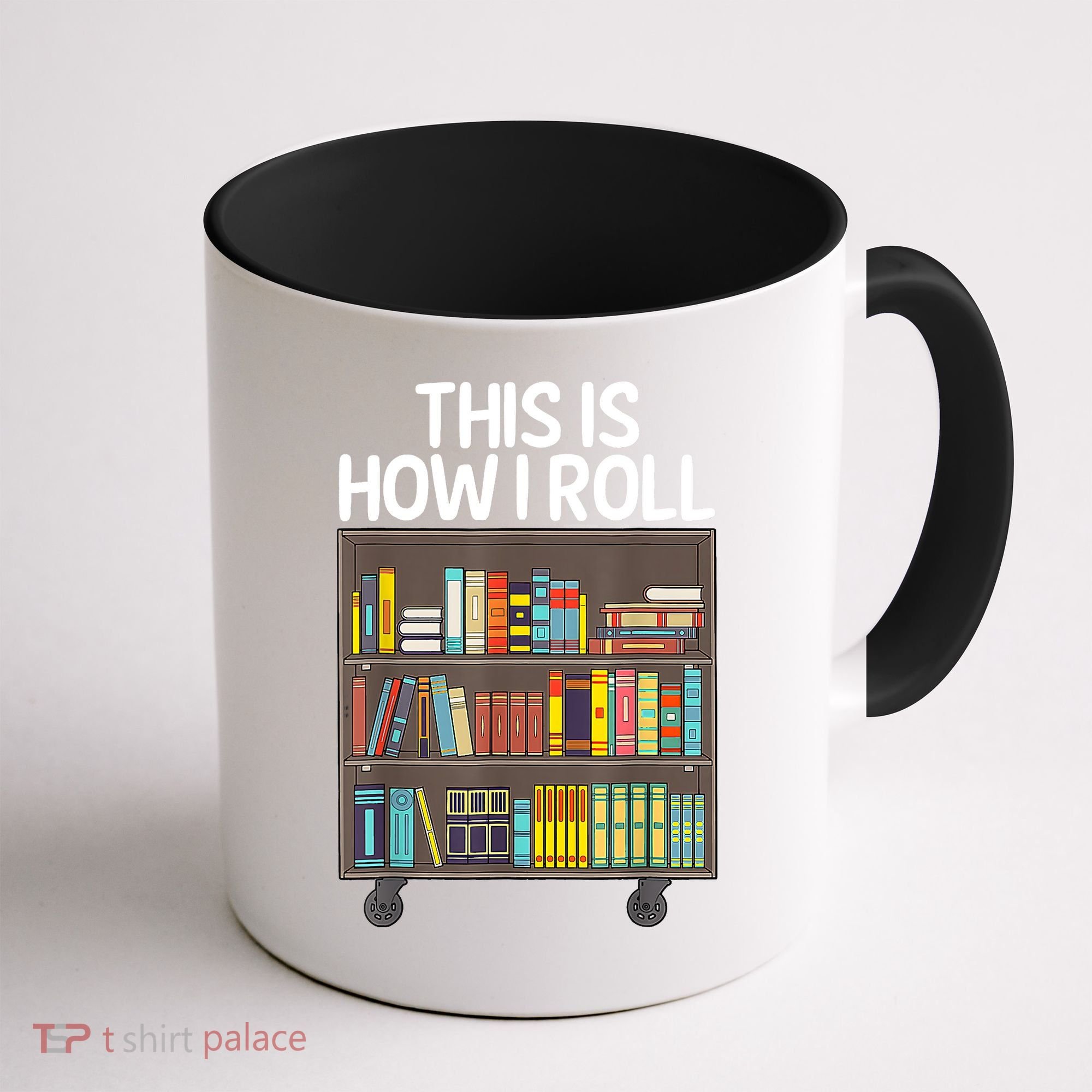 Cute Library Art Book Reader School Librarian Coffee Mug