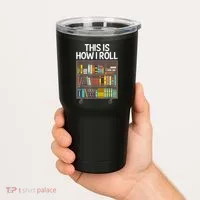 Cute Library Art Book Reader School Librarian Tumbler thumb 2