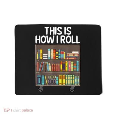 Cute Library Art Book Reader School Librarian Mousepad