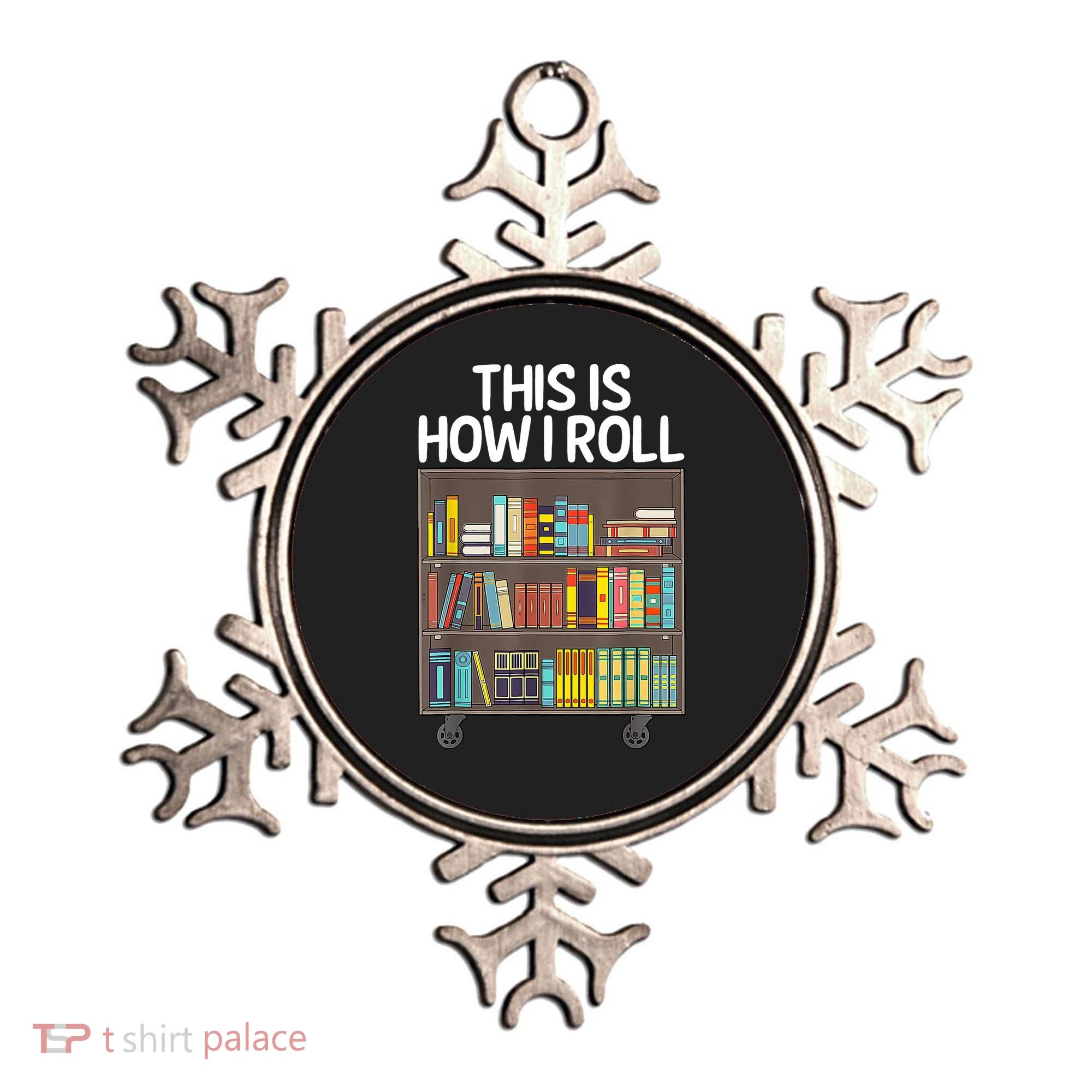 Cute Library Art Book Reader School Librarian Ornament