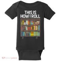 Cute Library Art Book Reader School Librarian Baby Bodysuit thumb 0