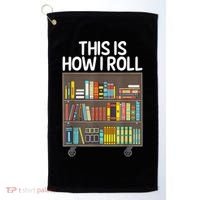 Cute Library Art Book Reader School Librarian Golf Towel thumb 0