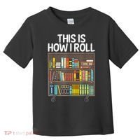 Cute Library Art Book Reader School Librarian Toddler T-Shirt thumb 0