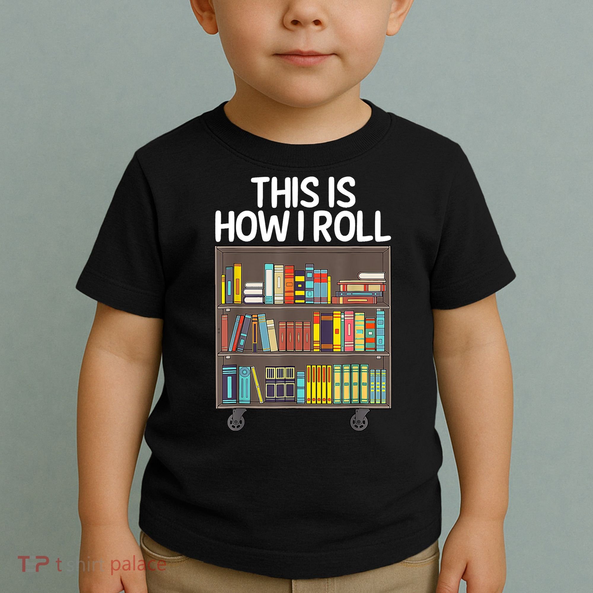 Cute Library Art Book Reader School Librarian Toddler T-Shirt