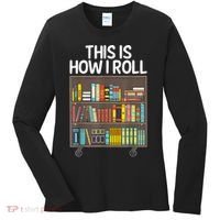 Cute Library Art Book Reader School Librarian Women's Long Sleeve Shirt thumb 0