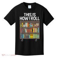 Cute Library Art Book Reader School Librarian Kids T-Shirt thumb 0