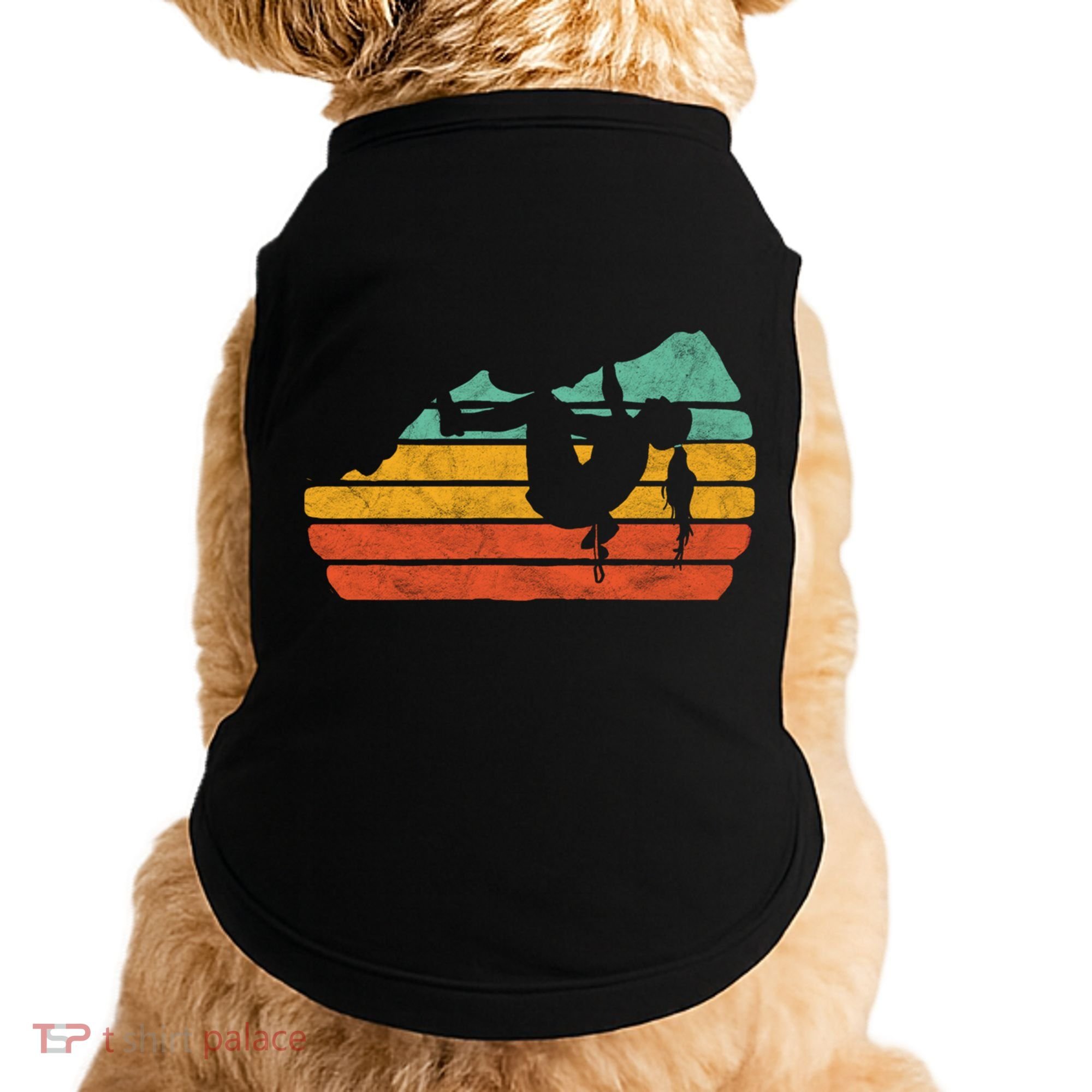 Climb Like A Girl Rock Climbing And Bouldering Retro Gift Doggie Tank