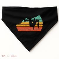 Climb Like A Girl Rock Climbing And Bouldering Retro Gift USA-Made Doggie Bandana thumb 0