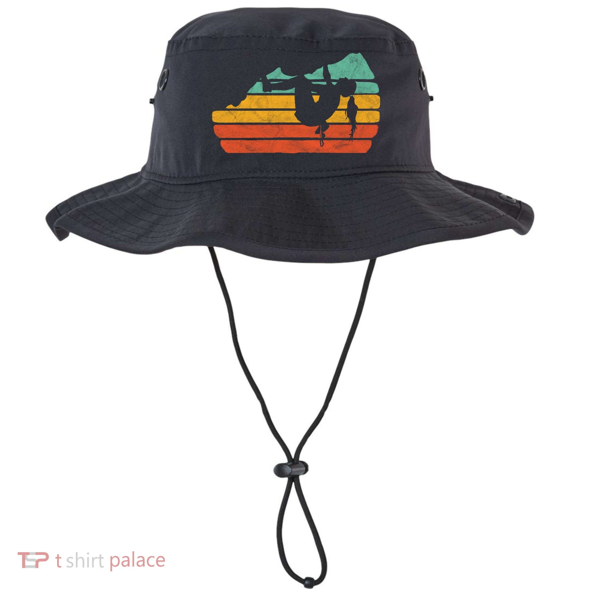 Climb Like A Girl Rock Climbing And Bouldering Retro Gift Bucket Hat