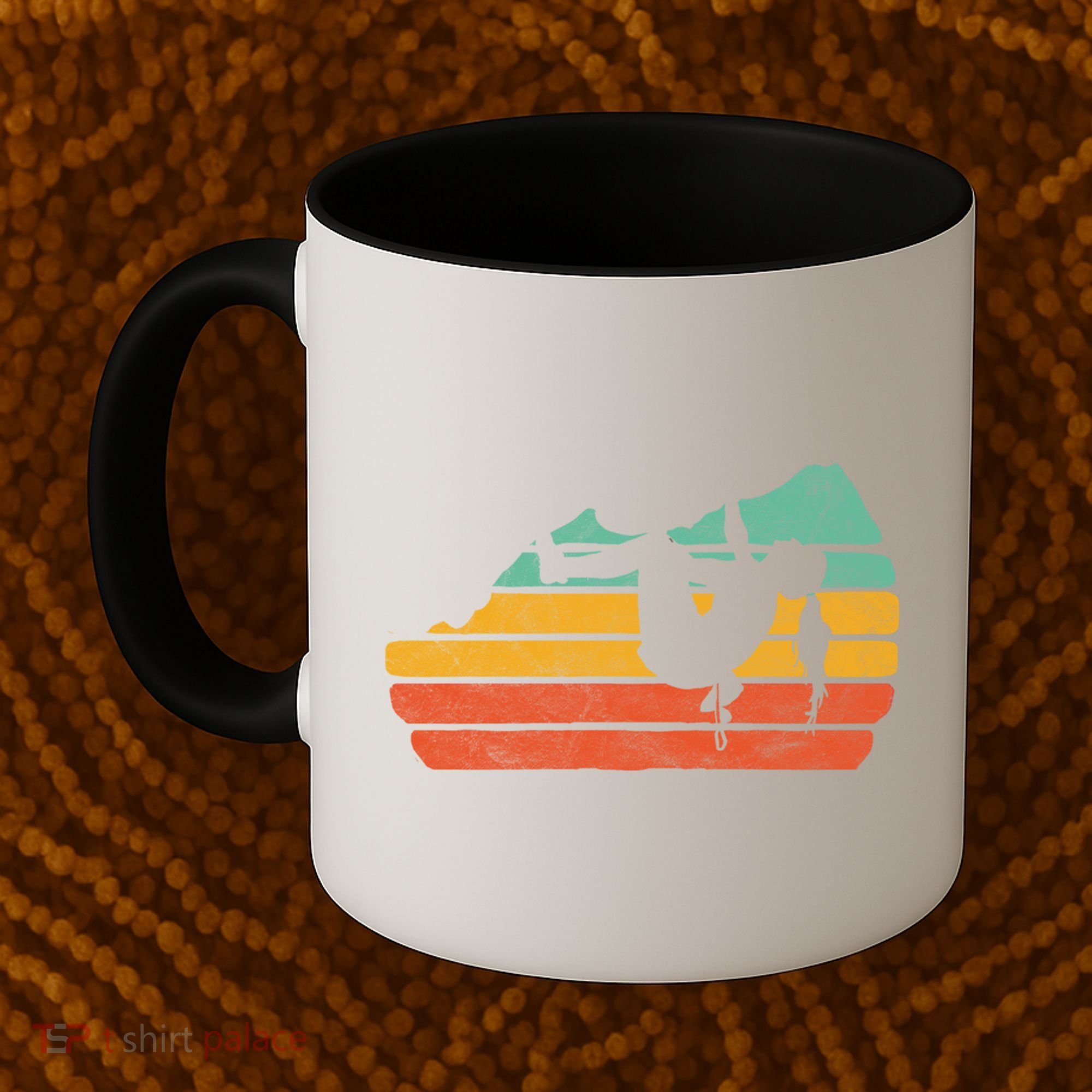 Climb Like A Girl Rock Climbing And Bouldering Retro Gift Coffee Mug