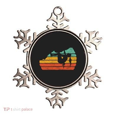 Climb Like A Girl Rock Climbing And Bouldering Retro Gift Ornament