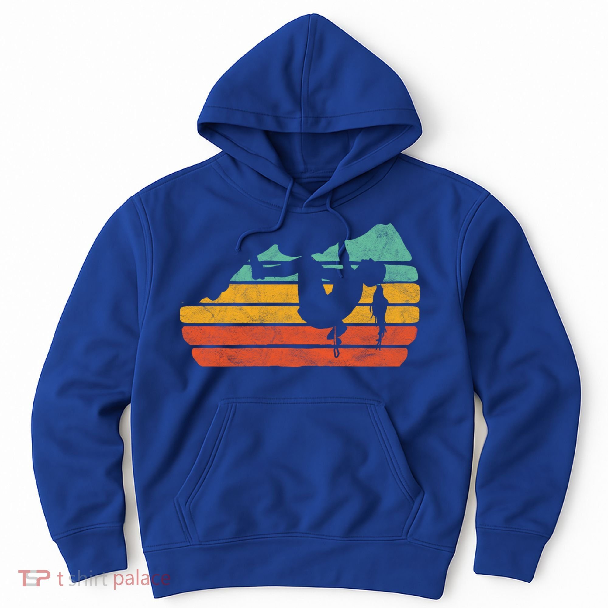 Climb Like A Girl Rock Climbing And Bouldering Retro Gift Hoodie