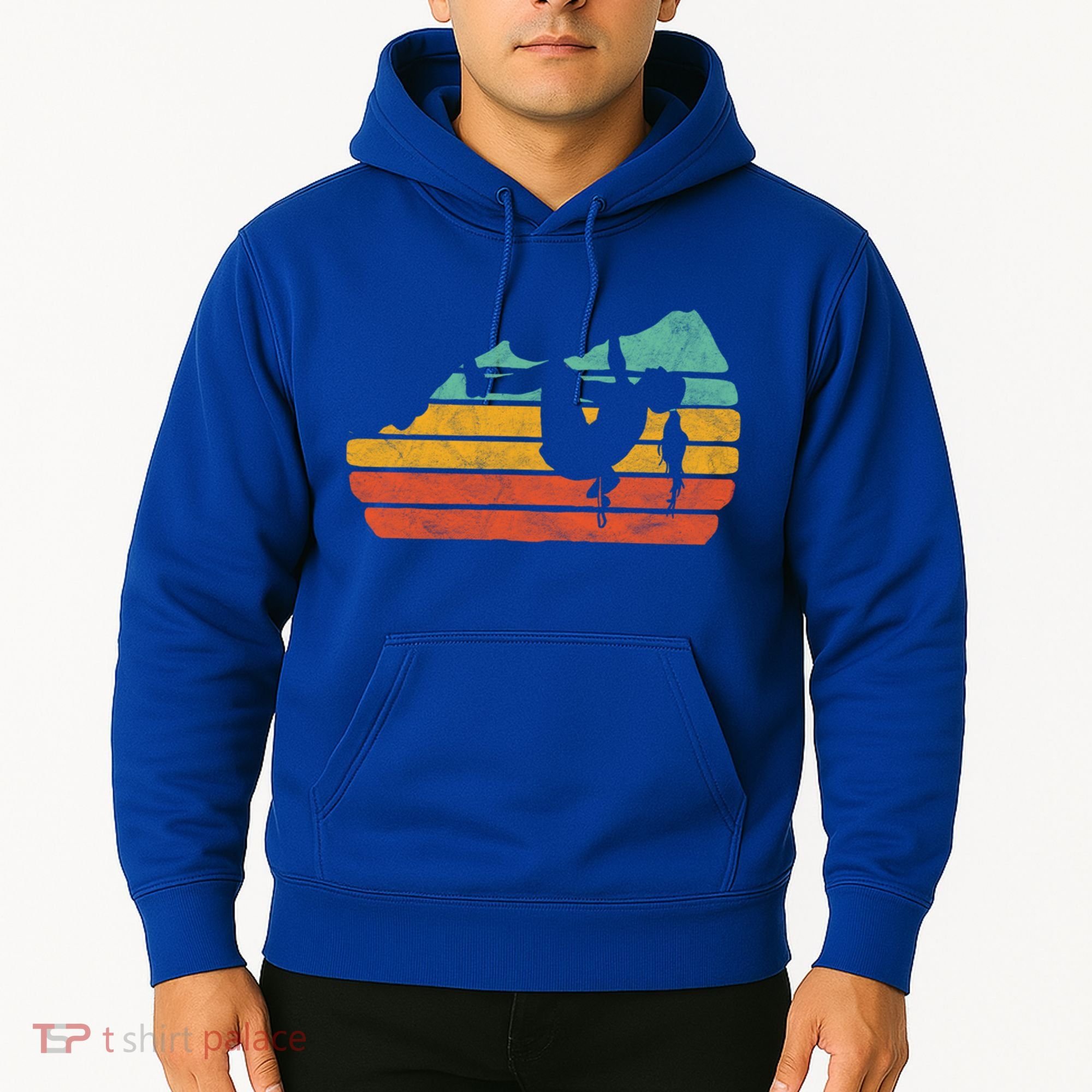 Climb Like A Girl Rock Climbing And Bouldering Retro Gift Hoodie