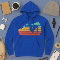 Climb Like A Girl Rock Climbing And Bouldering Retro Gift Hoodie thumb 3