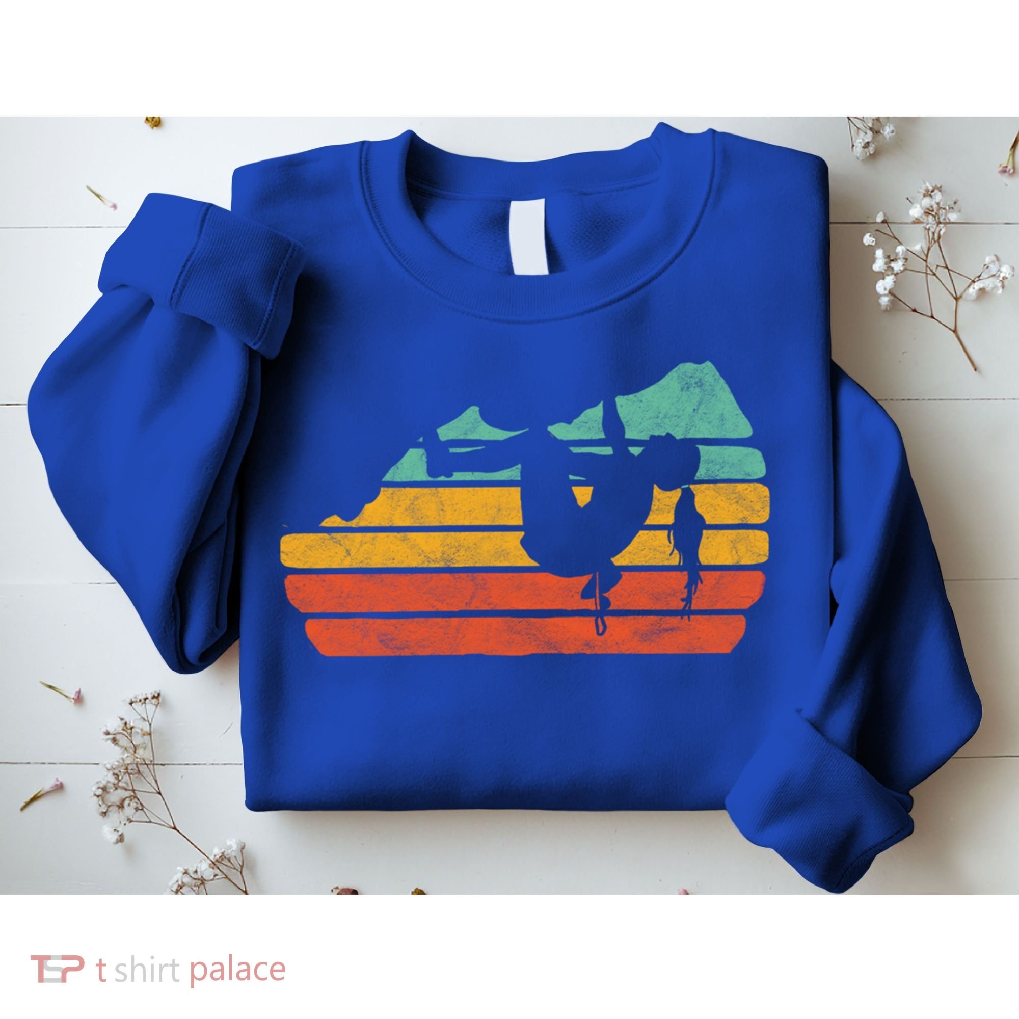 Climb Like A Girl Rock Climbing And Bouldering Retro Gift Sweatshirt