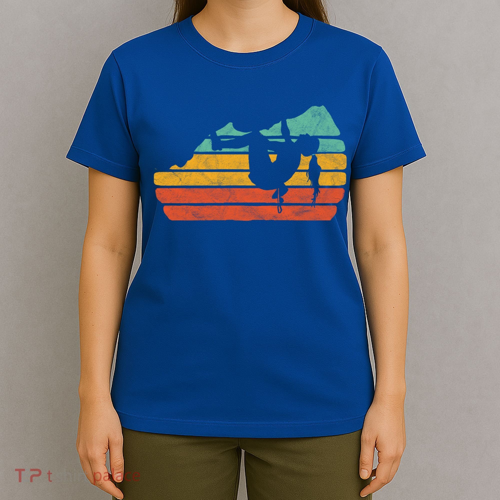 Climb Like A Girl Rock Climbing And Bouldering Retro Gift T-Shirt