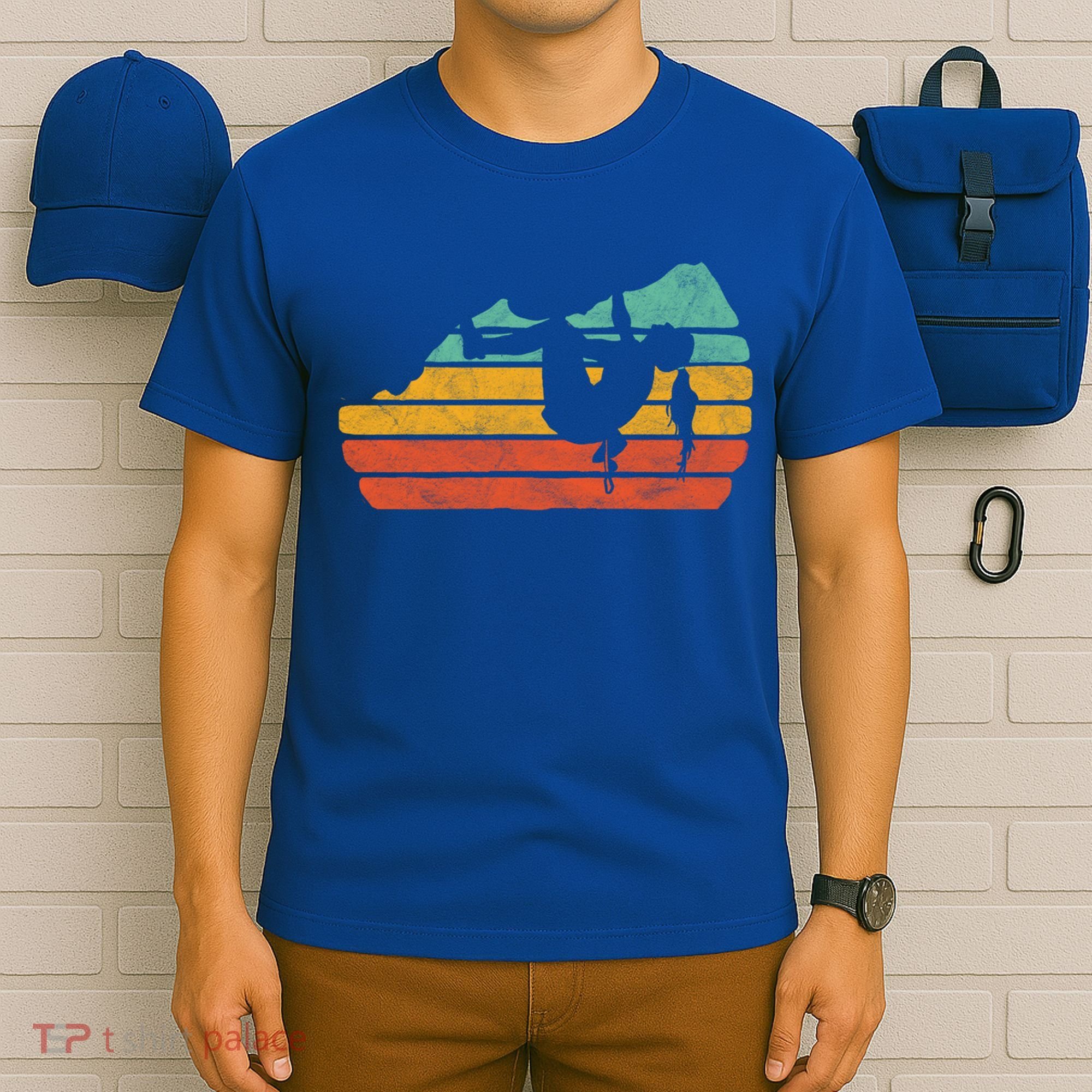 Climb Like A Girl Rock Climbing And Bouldering Retro Gift T-Shirt