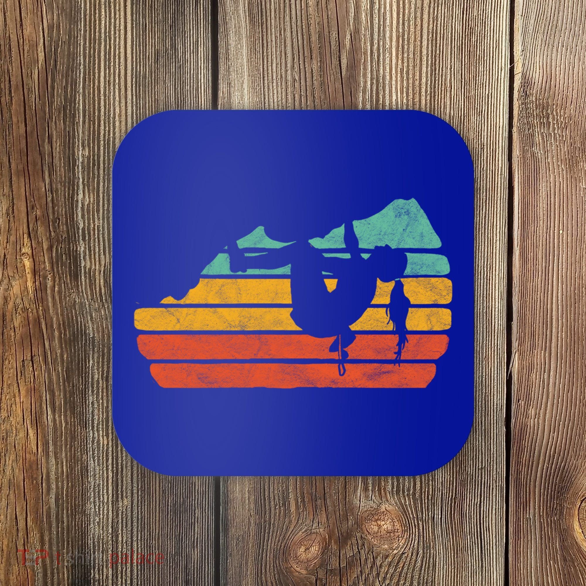 Climb Like A Girl Rock Climbing And Bouldering Retro Gift Coaster