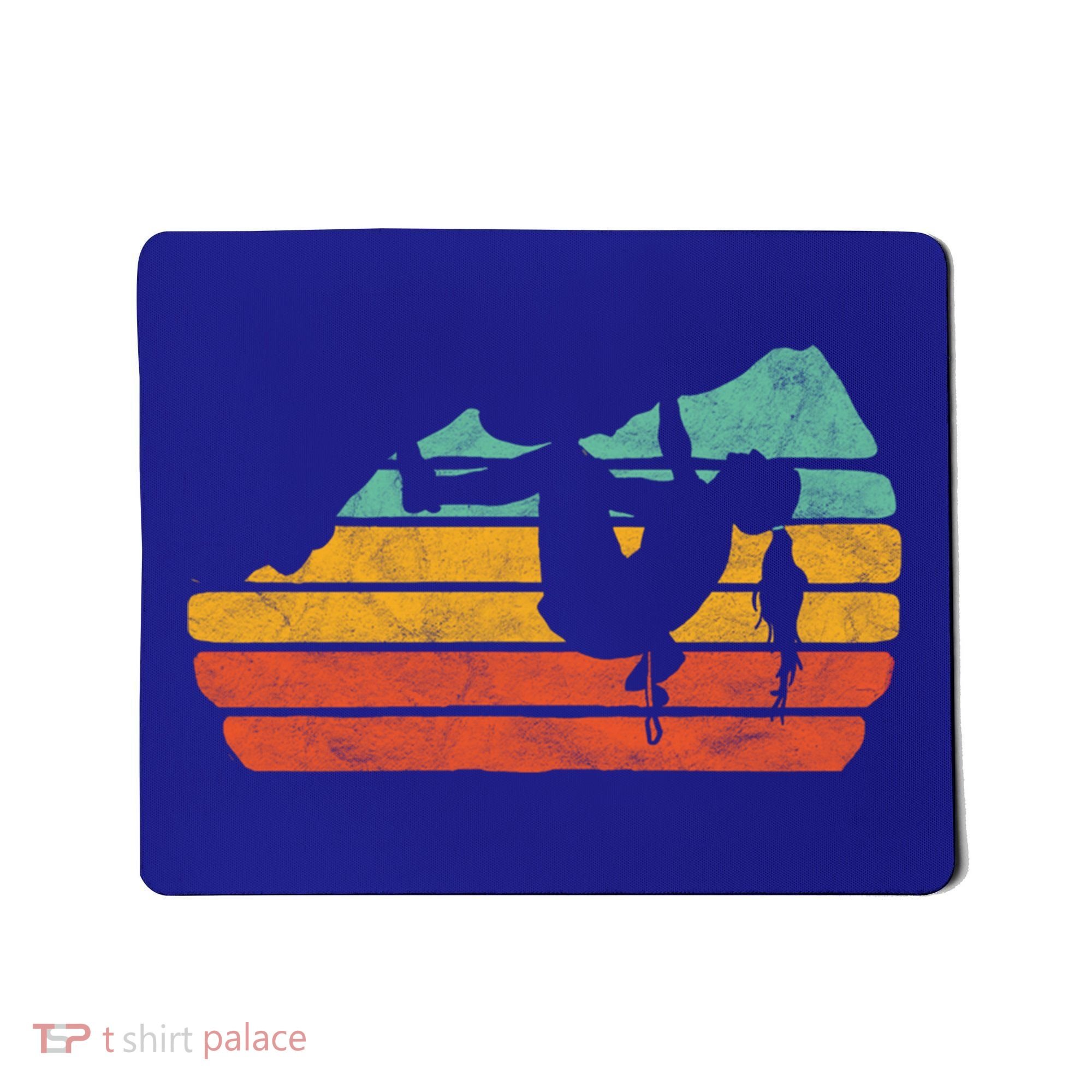 Climb Like A Girl Rock Climbing And Bouldering Retro Gift Mousepad