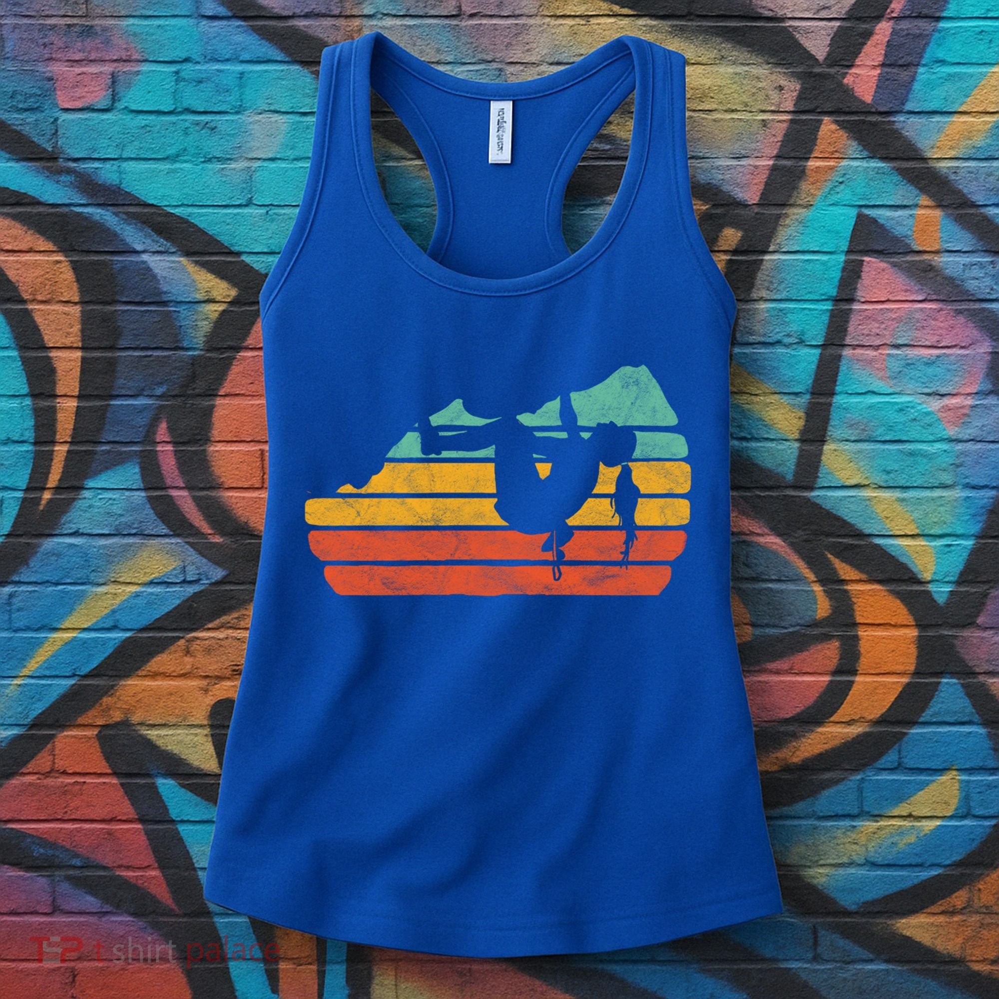 Climb Like A Girl Rock Climbing And Bouldering Retro Gift Women's Tank Top