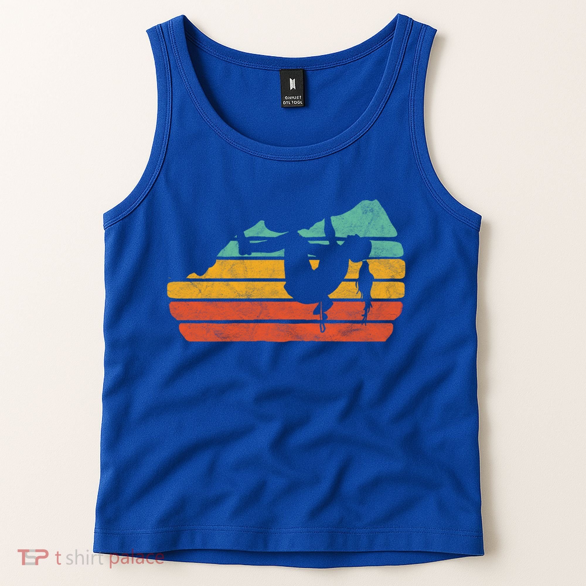 Climb Like A Girl Rock Climbing And Bouldering Retro Gift Tank Top