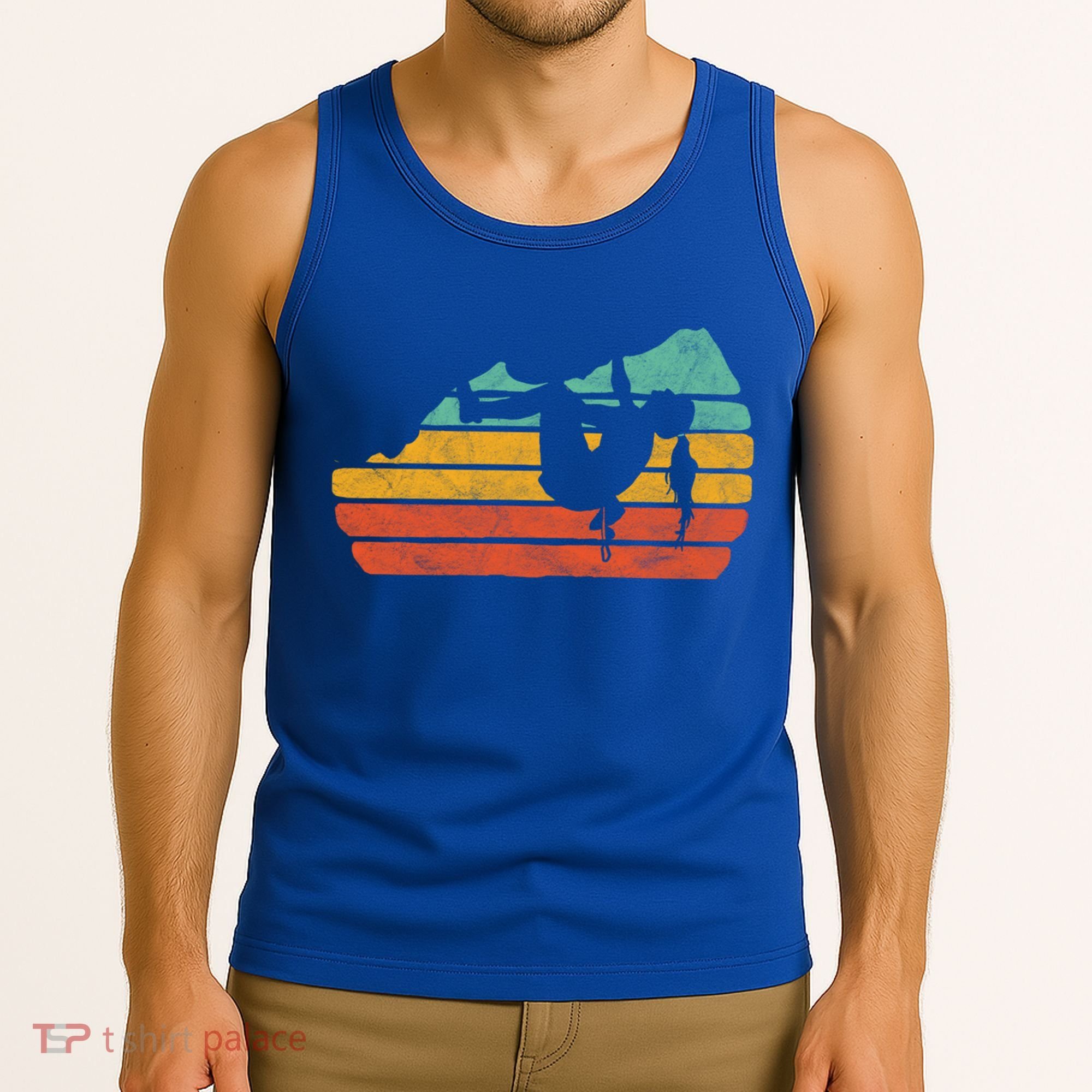Climb Like A Girl Rock Climbing And Bouldering Retro Gift Tank Top