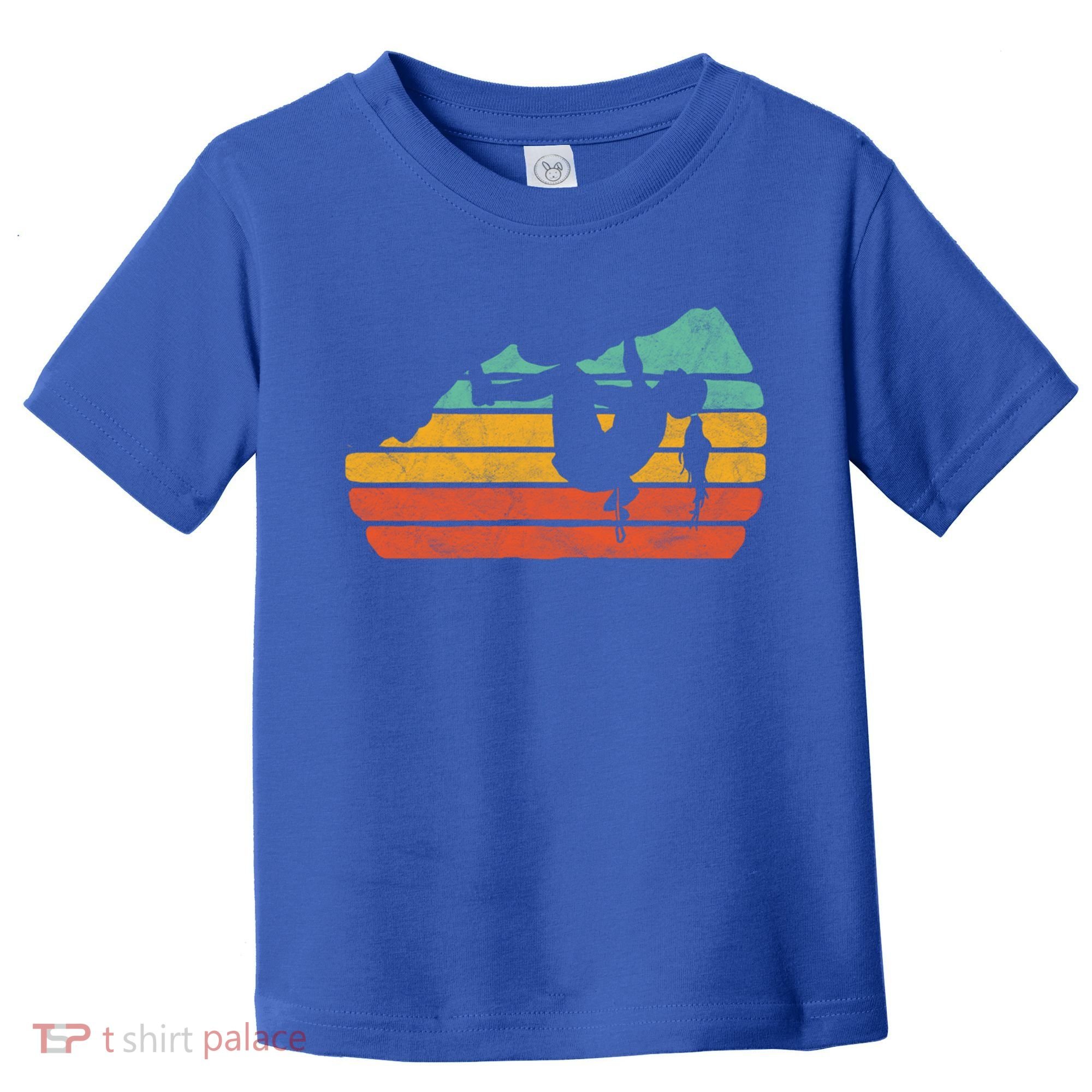 Climb Like A Girl Rock Climbing And Bouldering Retro Gift Toddler T-Shirt