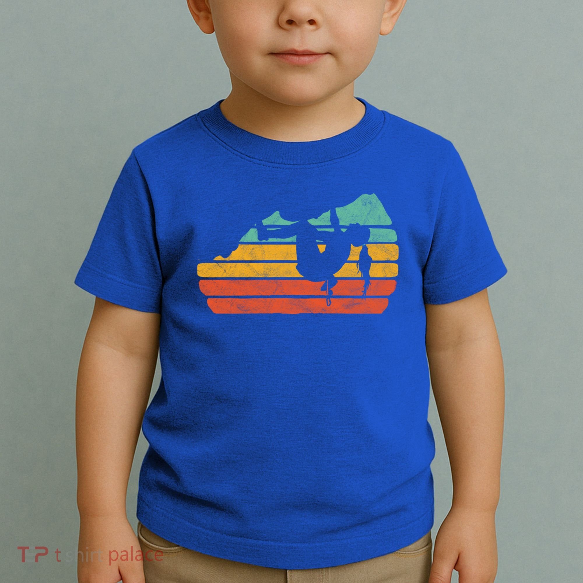 Climb Like A Girl Rock Climbing And Bouldering Retro Gift Toddler T-Shirt
