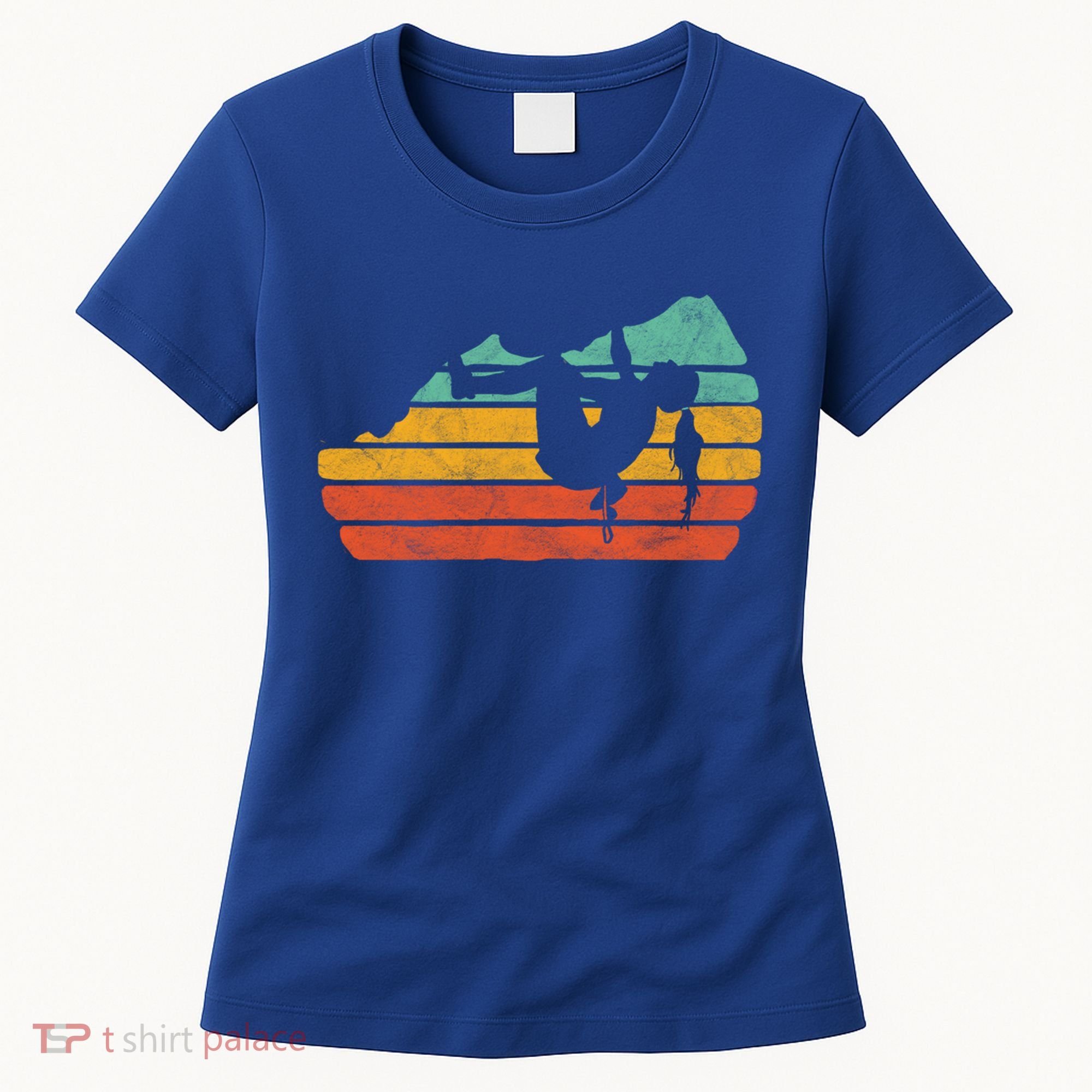 Climb Like A Girl Rock Climbing And Bouldering Retro Gift Women's T-Shirt