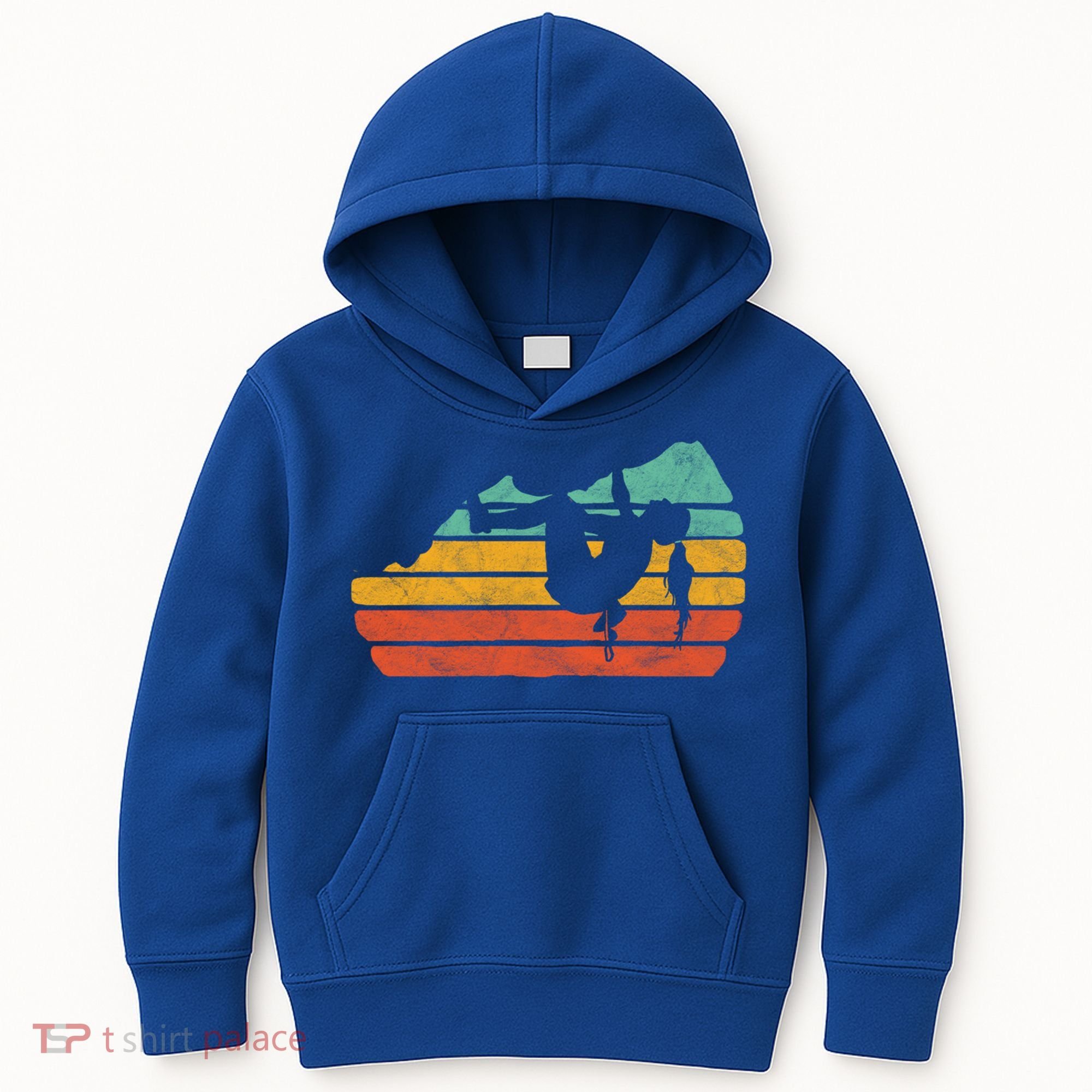 Climb Like A Girl Rock Climbing And Bouldering Retro Gift Kids Hoodie