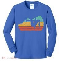 Climb Like A Girl Rock Climbing And Bouldering Retro Gift Kids Long Sleeve Shirt thumb 0