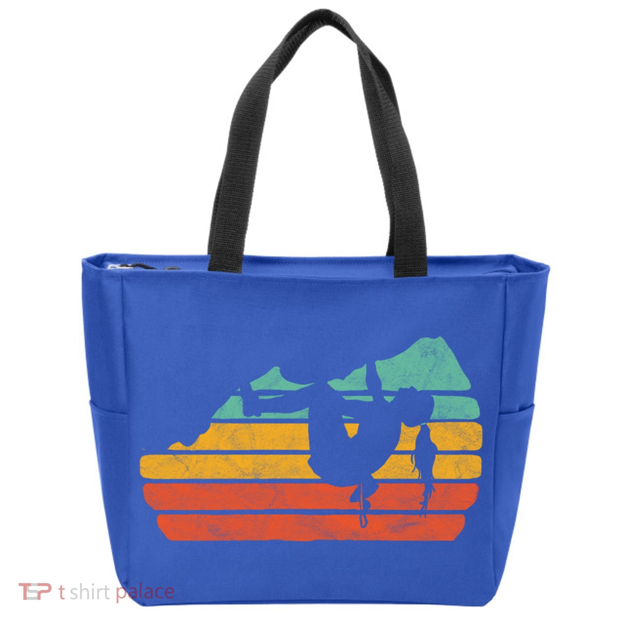 Climb Like A Girl Rock Climbing And Bouldering Retro Gift Tote Bag